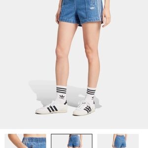 Adidas Firebird Womens Shorts Indigo Denim